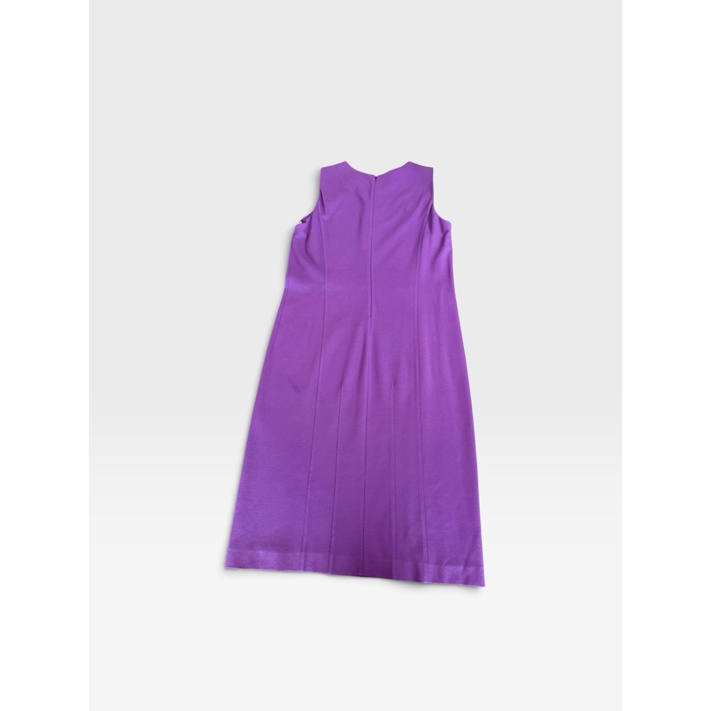 Authentic Armani Collezioni Purple Shift Dress - Size 10 (Excellent Condition)